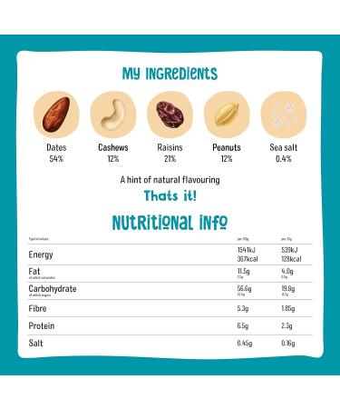 Nakd Salted Caramel Natural Fruit & Nut Bars - Vegan Gluten Free Healthy Snack - 35g x 48 - Buy Online on GoSupps.com
