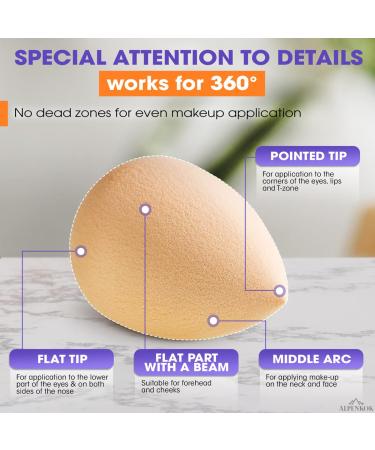 Latex-Free Soft Beauty Blender Sponge for Makeup | Liquid Foundation & Powder Puff | Beauty Products - Buy Online on GoSupps.com