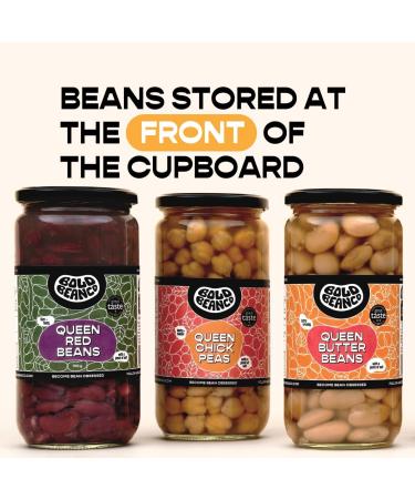 Bold Bean Co Queen Red Beans. 1 x 700g Jar All Natural Ingredients Suitable for Vegans - Buy Online on GoSupps.com
