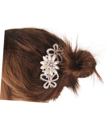 Housoutil Bridal Hair Comb Crystal Bride Clip Hair Clip Crystal Hair Charms Women Hair Accessories Bridal Hair Accessories Pearl Hair Accessories Bride Hair Comb Women's Wedding - Buy Online on GoSupps.com