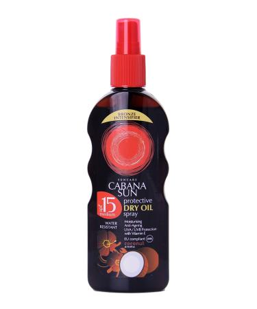 Cabana Sun CABANA Deep Tanning Dry Oil Spray SPF15-200 ml