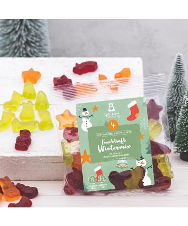  naschlabor naschlabor x Gute Laune - Christmas Fruit Juice Bears - No artificial colors or flavor enhancers - Gluten and lactose free (fruit juice - Winter Mix) - 23 x 150 g - Buy Online on GoSupps.com