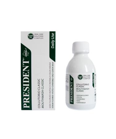 Betafarma SpA President Classic cartridge for the hygiene of the oral cord prevents and combats the formation of plaque and caries 200 ml