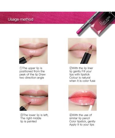 VolksRose 12 Pcs Matte Lipstick and Lip Liner Set Long-Lasting Wear Non-Stick Cup Not Fade Waterproof Lip Gloss Kit Velvety Lip Pencil Durable Nude Beauty Cosmetics Gift Box Makeup Set Kit - Buy Online on GoSupps.com