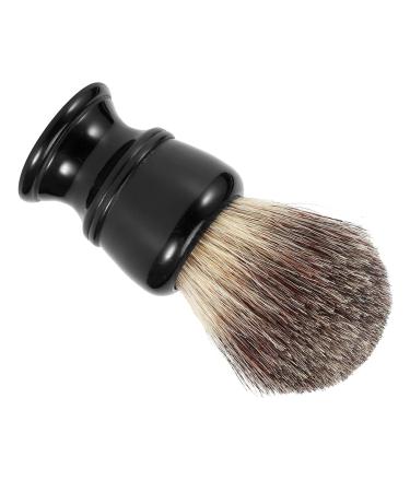 Premium Luxurious Shaving Brush - High Density Hair Black Resin Handle for a Perfect Shave - Ideal for Thick Lather - International Shipping Available - Buy Online on GoSupps.com