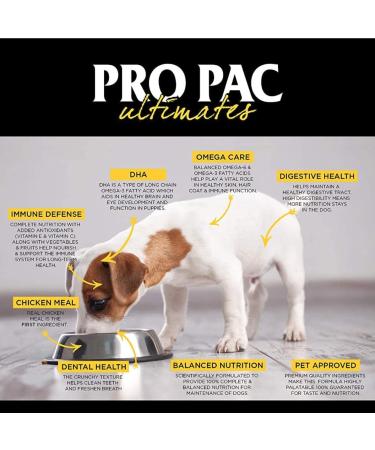 PRO PAC Ultimates Puppy Chicken and Brown Rice 2.5-Kilogram 1-Pack 2.5 kg - Buy Online on GoSupps.com