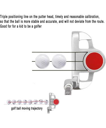 Acstar Junior Golf Putter Graphite Kids Putter Right Handed - Red | Ages 3-5 | Choose from 3 Sizes - Buy Online on GoSupps.com
