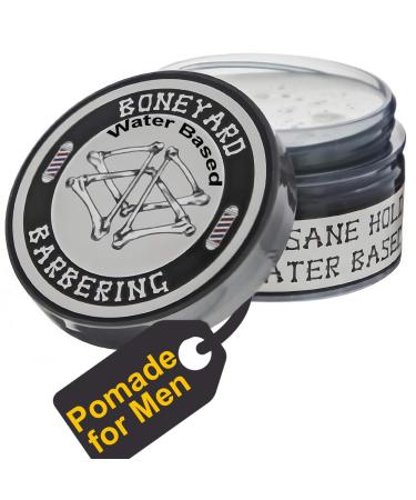 Boneyard Barbering Matte Hair Gel Pomade Water Based Hair Styling Cream for All Hair Types Pomade Men with No Shine Natural-Looking Hairstyle Long-Lasting Strong & Flexible Hold No Flakes_4 oz