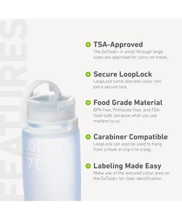 humangear GoToob+ Large 100ml GoToob+ Travel Bottle with locking cap - Large 100ml - Clear Large - Buy Online on GoSupps.com