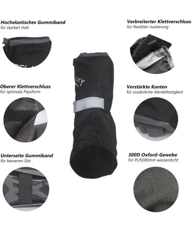 Frelaxy Waterproof Bicycle Overshoes for Rain Protection | Adjustable Velcro & Reflector Strips | Size 36-39 - Buy Online on GoSupps.com