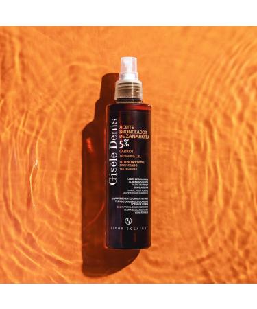GIS LE DENIS - Huile bronzante la carotte 5% 200 ml Huile bronzante Acc l rateur de bronzage Bronzant solaire Ingr dients d'origine naturelle R sistant l'eau Formule v g talienne - Buy Online on GoSupps.com