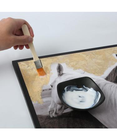 110ml Gilding Adhesive Kit with 5g Gold Flakes - Epoxy Resin Water Based Glue for Gold Leafing on Canvas and Furniture - DIY with Gilding Brush and Gloves - Buy Online on GoSupps.com