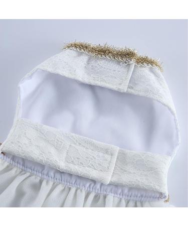 Qcwwy Princess Dress for Dogs & Cats - Comfortable Mesh Summer Dress for Small Pets - Breathable Polyester High-Time Fashion (M) - Buy Online on GoSupps.com