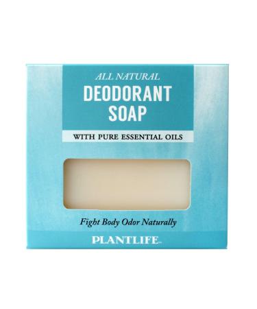 Plantlife Deodorant Bar Soap - Moisturizing and Soothing Soap for Your Skin - Hand Crafted Using Plant-Based Ingredients - Made in California 4.5 oz Bar 4.5 Ounce (Pack of 1)