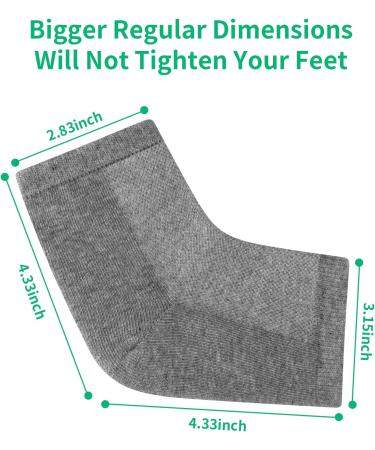 Shop Ohtomber Cracked Heel Treatment Repair Socks - 5 Pairs Moisturizing Gel Socks for Dry Feet & Heels - Toeless Foot Care for Silky Soft Skin - Buy Online on GoSupps.com