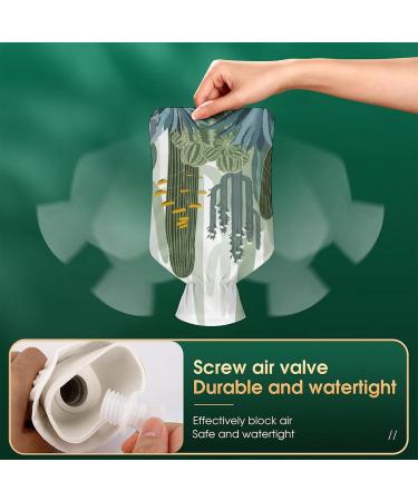 Hot Water Bottle with Lid - Cactus Forest Rubber Bag for Pain Relief Cramps & Foot Warmer | Hot & Cold Therapy - Buy Online on GoSupps.com