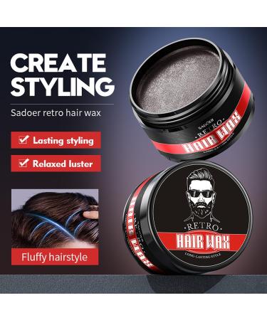 Hair Styling Wax for Retro Look - Long Lasting Hold Matte Finish 100g | International Shipping Available - Buy Online on GoSupps.com