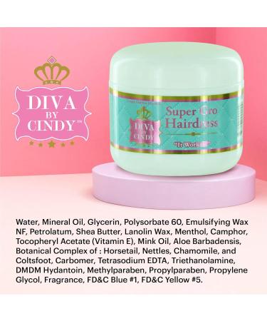 Diva by Cindy Super Gro Hair Dress - Hair Growth Treatment for Fuller Thicker Hair | Ideal for Thinning Hair & Dry Itchy Scalp - International Shipping Available - Buy Online on GoSupps.com