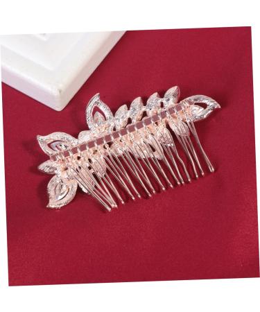 DOITOOL 1pc Silver Rhinestones Rhinestone Crystal Hair Side Comb Headwear Bridal Hair Accessories Bridal Hair Comb Tiara Rhinestone Hair Comb Women's Diamond European and American - Buy Online on GoSupps.com