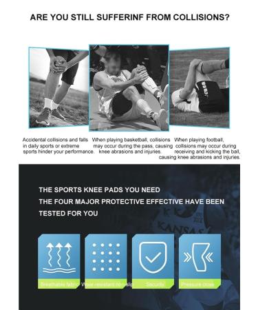 KeuLEn Compression Knee Pads - Long Leg Sleeves for Men | Collision Avoidance Brace Protection for Basketball Football Volleyball & Cycling (Black XX-Large - Buy Online on GoSupps.com