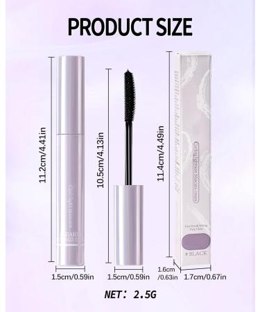  Lestpola Set of 2 black and brown mascaras for mature women volumizing and lengthening mascara waterproof for short and sparse lashes gentle nourishing formula long-lasting for the eyes - Buy Online on GoSupps.com