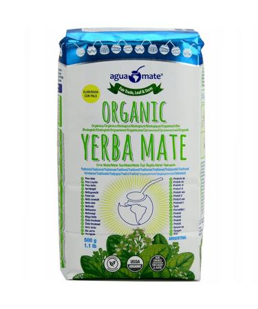 Yerbee Agamamate Yerba Mate Thee Bio 500 g Organic Mate Tea from Argentina Detox and energy drink Organic 05 chag