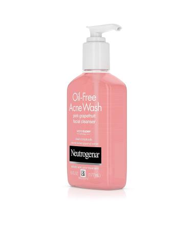 Neutrogena Oil-Free Pink Grapefruit Acne Wash - Pore Cleansing Facial Cleanser with 2% Salicylic Acid & Vitamin C | 6 fl. oz - International Shipping Available - Buy Online on GoSupps.com
