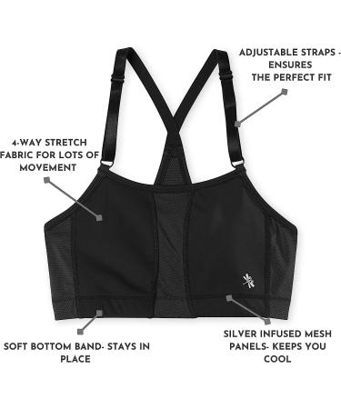School to Sport Bra - Low Impact & Everyday Wear - Black (Size 12) - Buy Online on GoSupps.com