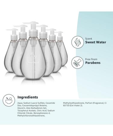 Method Gel Hand Soap Sweet Water Biodegradable Formula 12 fl oz - Pack of 6 - Buy Online on GoSupps.com