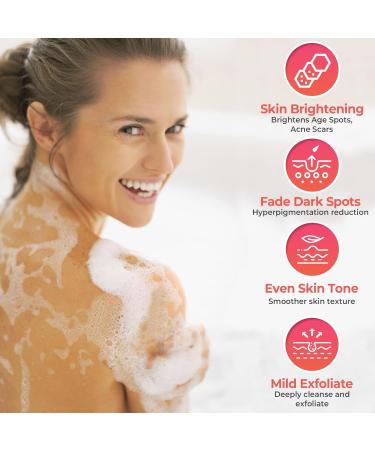 Kojic Acid Soap (2 Bars) Dark Spot & Pigmentation Treatment with Vitamin C Retinol Collagen & Turmeric - Hydrating Hyaluronic Acid Vitamin E Shea Butter & Olive Oil - Brightening Orange Essence - Buy Online on GoSupps.com