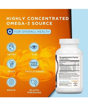 CardioTabs Omega-3 Enteric-Coated Fish Oil Supplements Triglyceride Form 1100 mg Total Omega-3 Fatty Acids Non-Dairy and Gluten-Free Special Enteric Coated Softgels for No Fishy Burps - 180 Count - Buy Online on GoSupps.com