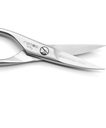 REMOS Left-Handed Stainless Steel INOX Nail Scissors (9.5cm) - Buy Online on GoSupps.com
