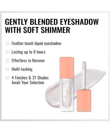Oulac Liquid Glitter Eyeshadow - Metallic Icy White Eyeshadow Shimmer Eyeshadow with Fine Sparkle & Glow Blendable Sparkly Eyeshadow Eye Make-up Crease Resistant Vegan 5.4g Frosted Ice (27) Frosted Ice(27) - Buy Online on GoSupps.com
