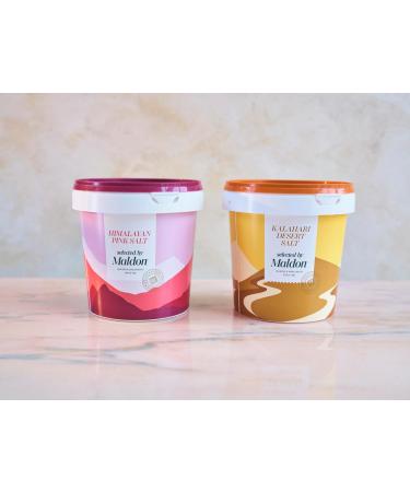 Maldon Himalayan Pink Salt 1kg Tub - Expert Selected Coarse Rock Salt from the Himalayas for Enhanced Flavor in Various Dishes - Buy Online on GoSupps.com