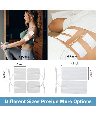 16Pcs Combo Replacement Pads for TENS Unit | Upgraded Sticky & Reusable Electrodes Patches | Latex-Free & Compatible with AUVON TENS & TENS 7000 | Electrotherapy Pads Up to 45 Uses - Buy Online on GoSupps.com