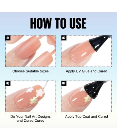 TOMICCA Short Square Nail Tips 180PCS Soft Gel Pre-colored Matte Full Coverage Nail Tips - Nude Short Square - 15 Sizes for Nail Art Extensions - Buy Online on GoSupps.com