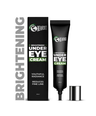BEARDO Naturals Brightening Under Eye Cream for Men | Reduce wrinkles fine lines and dark circles | Restores youthful glow | 98% Natural | 20ml - 0.8Fl Oz - Buy Online on GoSupps.com