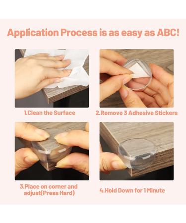 20-Pack Silicone Corner Protectors for Baby Proofing - Cover Sharp Furniture & Table Edges with Circular Guards - Buy Online on GoSupps.com