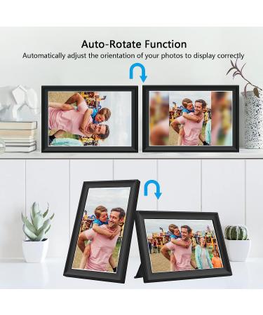 FRAMEO 10.5 Smart WiFi Digital Photo Frame with Touch Screen, Auto-Rotate, 32GB Storage - Share Moments Instantly via Frameo App | FHD IPS LCD Display - Buy Online on GoSupps.com