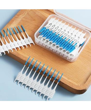 Buy Fleuse Brosse Interdental Brushes - 200pcs Silicone Toothbrushes for Family Oral Hygiene & Teeth Cleaning - Buy Online on GoSupps.com
