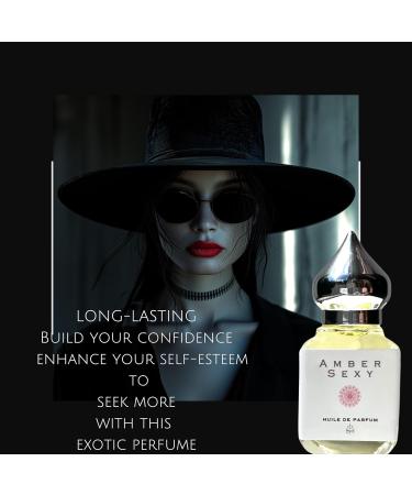 AMBER SEXY LUXURY UNISEX PERFUME OIL - (.33 fl. oz.) 10 ML GIFT BOTTLE - CONCENTRATED 1-2 DROPS IS ALL THAT IS NEEDED FOR THE EXOTIC ALL DAY AROMA. COMMAND ATTENTION. - Buy Online on GoSupps.com