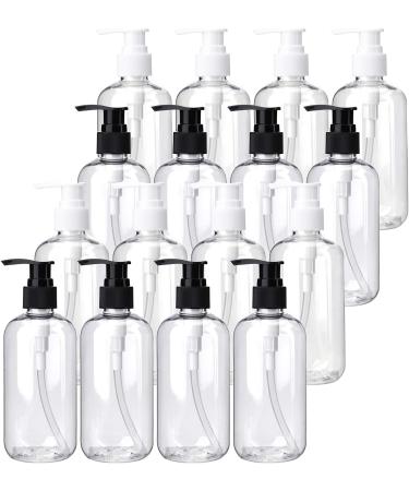 Bekith 16 Pack 8oz Empty Lotion Bottles with Pumps - Clear Plastic Containers for Hand Soap, Body Wash, and Creams - Buy Online on GoSupps.com