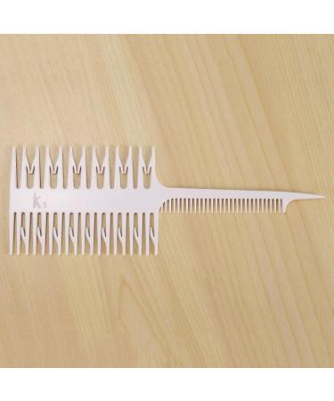 Sujhyrty Hair Dye Set Hair Highlight Set Hair Dye Mixing Bowl Hair Coloring Hair Comb-White - Buy Online on GoSupps.com
