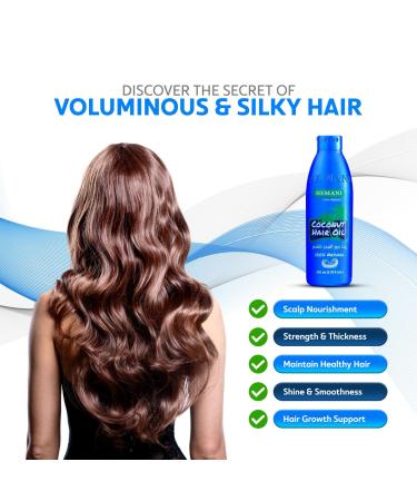 Hemani Coconut Oil 500mL | 100% Pure & Natural | Cold Pressed | Ideal for Cooking Hair & Skin Care | Premium Quality Aceite de Coco - Buy Online on GoSupps.com