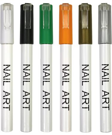 12Pcs Nail Art Pen Set Nail Dotting Pen Drawing Painting Liner Pen for Nail Art Liner Manicure Tool Fashionable Nail Pen - Buy Online on GoSupps.com