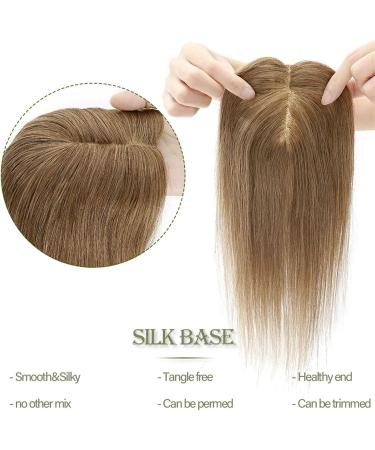 Hair Topper Real Human Hair 6x9cm Center Part Silk Base Women Topper Clip In Hair Extensions Straight Hairpiece for Hair Loss Thinning Hair (Size : 14 inches Color : 613#) 14 inches 613# - Buy Online on GoSupps.com