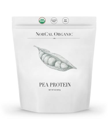 NorCal Organic - Premium Pea Protein Isolate - 100% Vegan and Organic - UNFLAVORED - Bulk 2lbs