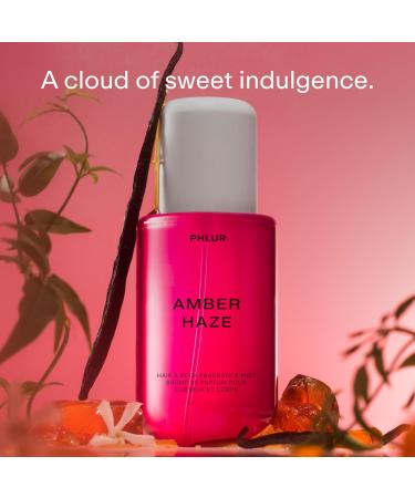 PHLUR Amber Haze Body Mist - Hair & Body Mist for Women & Men Fragrance - Amber Jasmine Saffron & Vanilla Body Spray (8 Fl Oz) - Buy Online on GoSupps.com