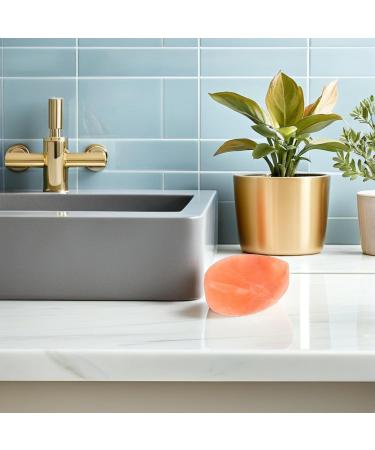  FRCOLOR FRCOLOR 2 Pieces Body Care Stone Deodorant Body Scrub Callus Scrub Stone Natural Salt Soap Mineral Salt Block Rose Salt Massage Stone Sheet Salt Soap Block Body Massage - Buy Online on GoSupps.com