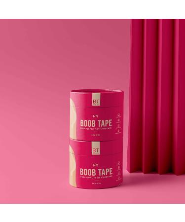 Boob Tape N 1 for Sensitive Skin | Beige Breast Lift Tape with Free Reusable Nipple Patches | Self-Adhesive Strapless Bra | Premium Quality Boob Tape - Buy Online on GoSupps.com